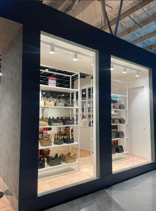 Custom joinery display shelves retail homebush