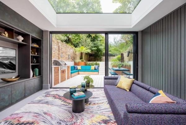 Open plan living area bondi beach residence